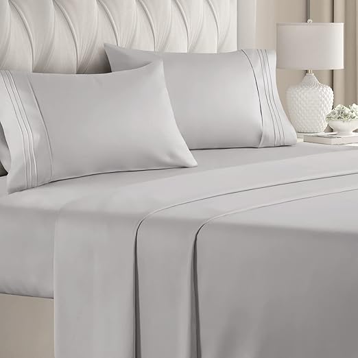 Queen Size Sheet Set Breathable & Cooling Hotel Luxury Bed Sheets Extra Soft