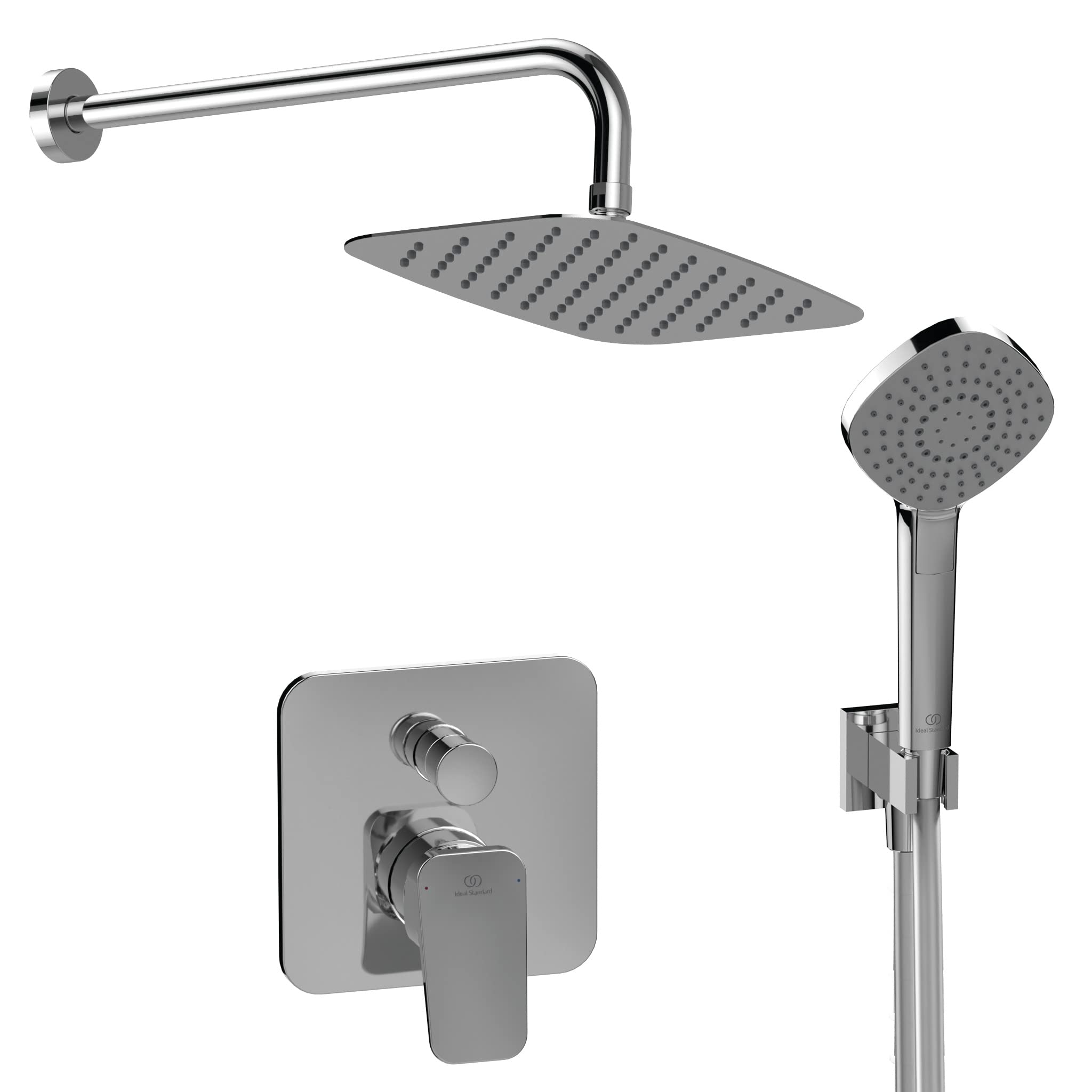 Ideal Standard - Ceraplan Kit doccia con raccordo erogatore, Cromato