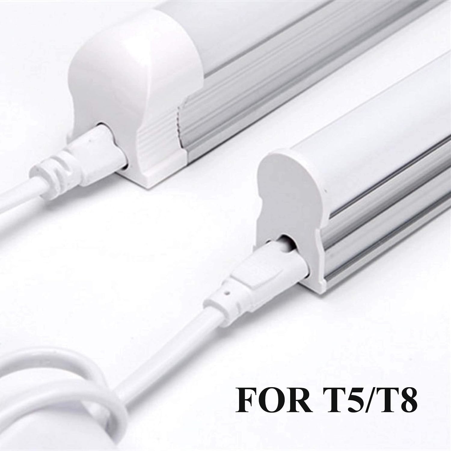 UL T5 T8 Power Cord 10ft with on/Off Switch, 3 Prong LED Tube Light Extension Cable for Integrated LED Tube Light, LED Shop Garage Light Fixture