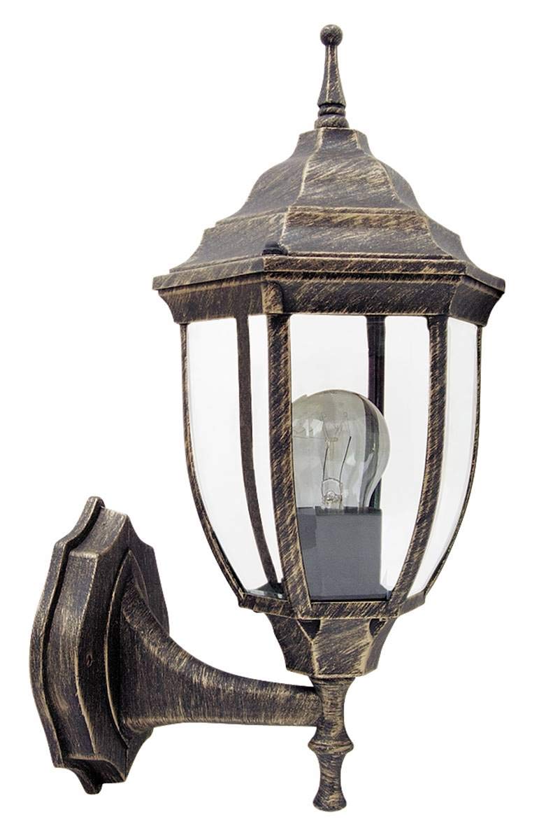 Applique da parete per esterni Nizza oro antico E27 1x 60W MAX