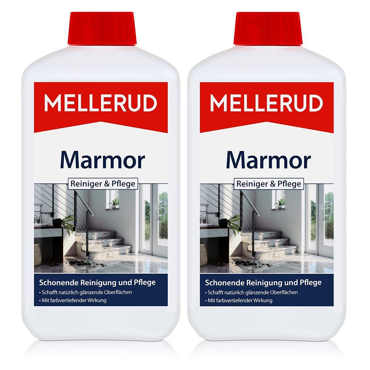 2x Mellerud Marmor Reiniger und Pflege 1L