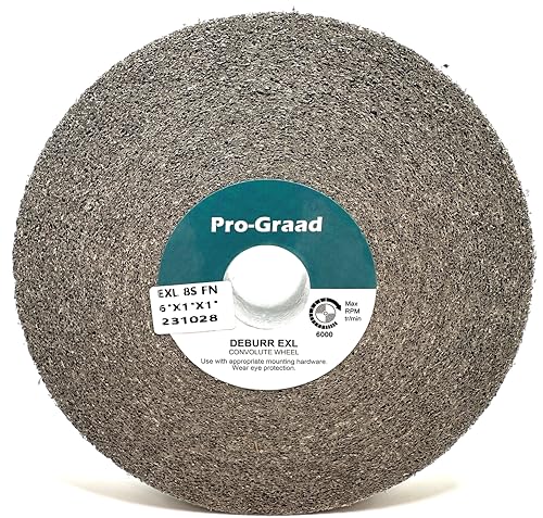 EXL Deburring Wheel 6" x 1" x 1", 8S Fine, 09549