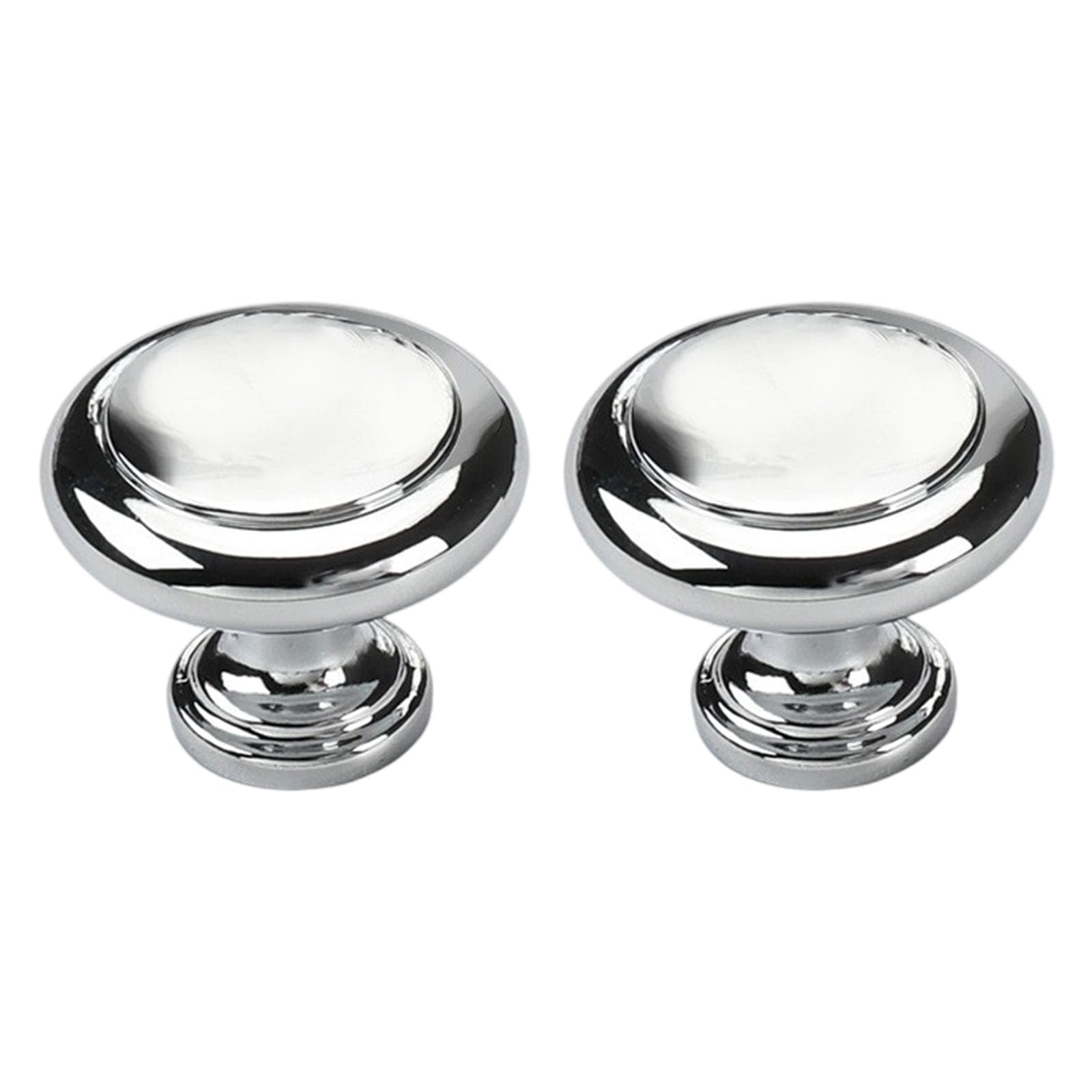 Msioytog Bright Chrome 1Pair Zincs Alloy Dressers Knob Kitchen Cabinet Door Handle Cupboard Door Pulls Vintage Drawer Knob Furniture Hardware Vintage Drawer Pull Handles