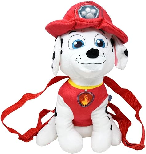 United Pacific Designs PAMA Mochila de felpa de 14 pulgadas Paw PatrolMarshall