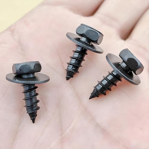 Miniatura 6 de 10 pernos de revestimiento de guardabarros delanteros de automóvil, cubierta de parachoques automático, protección contra salpicaduras, tornillos de