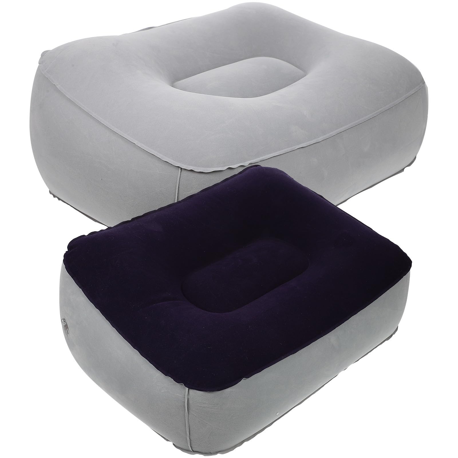 Reposapiés portátiles inflables SHOWERORO pack de 2 ideales para vuelos largos y viajes