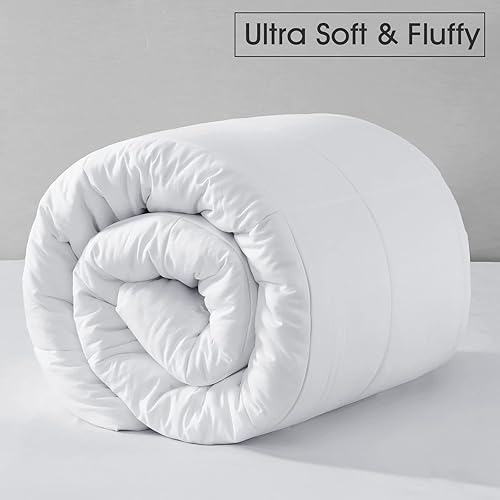 Miniatura 5 de David's Home Juego de edredón Queen de 7 piezas de cama en una bolsa, ultra suave y cómodo, edredón alternativo de plumón, fundas de almohada,