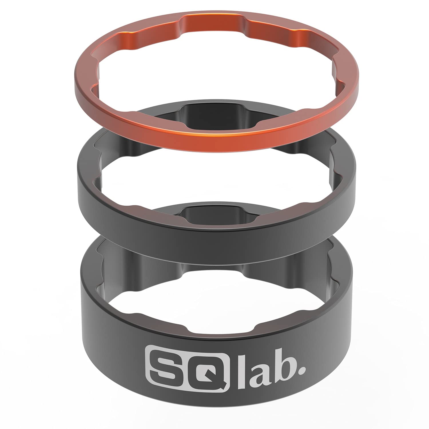 SQlab Unisex Sæt 1 1/8 Tomme Spacer Set, czarny, 1/8" EU