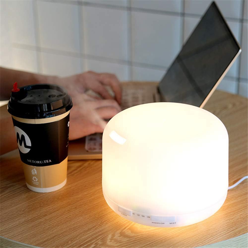 ultrasonic Humidifier Ultrasound humidifiers for Bedroom Vaporizer with Quiet Operating Night Light Adjustable Spray Level Essential Oil Diffuser