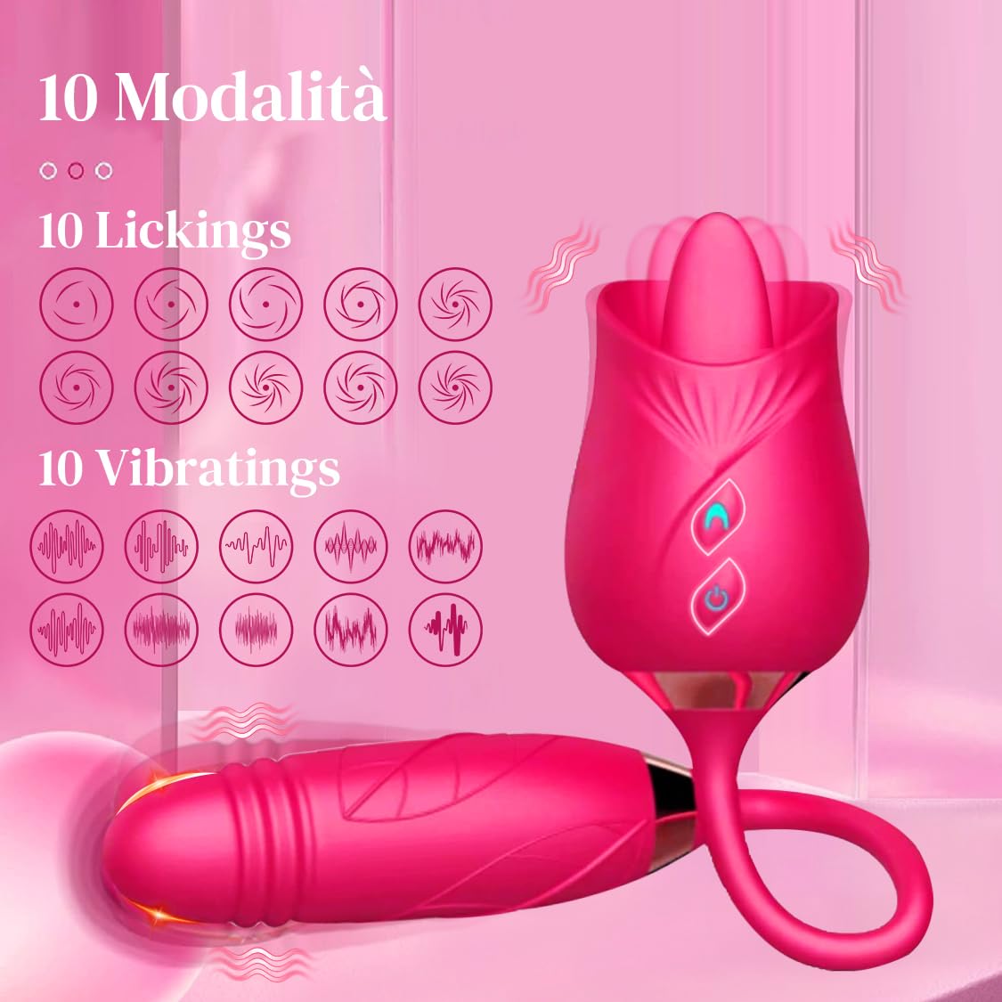 Vibratoreper Donna Professionale Wireless Sexytoysys Coppia Ovetto Vibrante Telecomando Sex Toys Succhia Clotoride Vibratore per Uomo Sex Toy Vibratoriper Donne Dildo Realistico 10 Modalità, A26012101