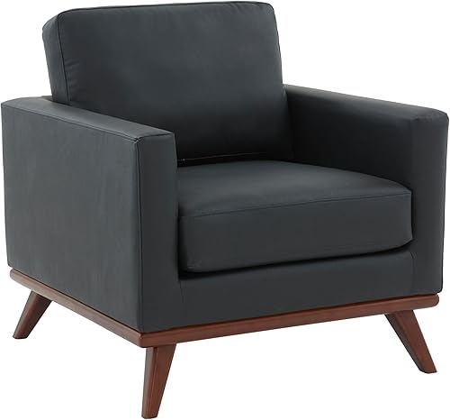 Miniatura 33 de LeisureMod Chester - Silla moderna y contemporánea con patas de madera de abedul maciza, color gris Gris,Malla beige,Cognac Tan,gris topo,Negro