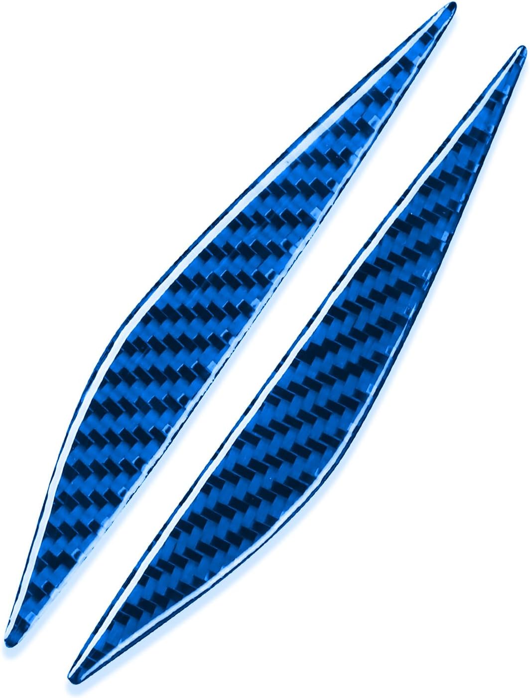Car Fender Sides Decoration Trim Compatible with Tesla Model Y 2020 2021 2022 2023 2024 2025 Model 3 2017-2022 Real Quality Carbon Fiber Sticker Auto Exterior Accessories Decal Dark Blue