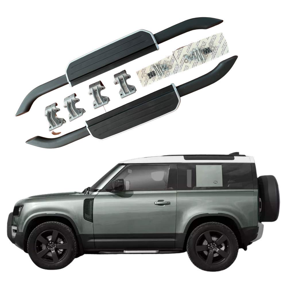 Running Boards Fit for Land Rover Defender 90 2dr L663 2020 2021 2022 Accessories Side Steps Nerf Ba