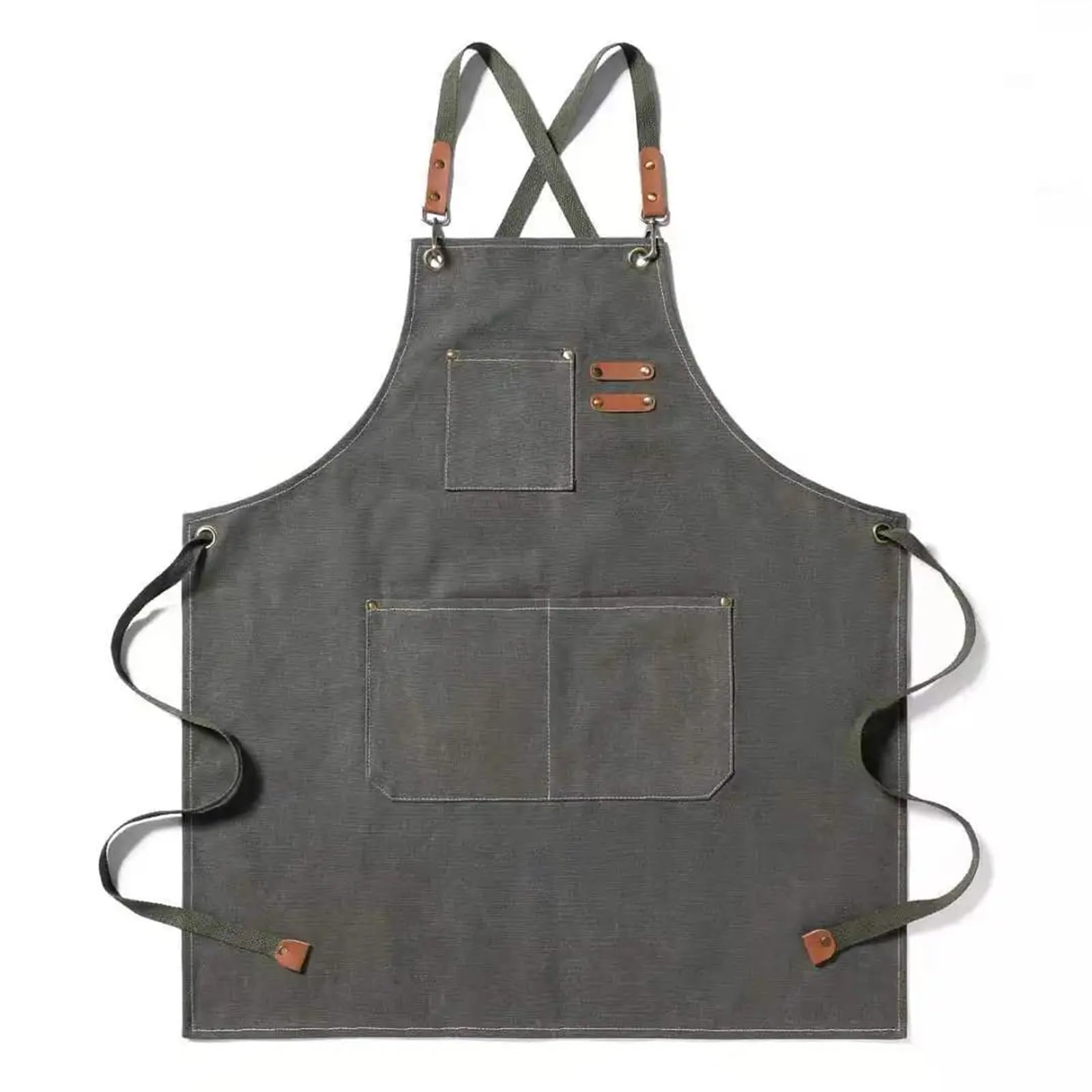 Delantal de herramientas lona | Babero Ajustable de Lona Multicolor for Camarero y Taller