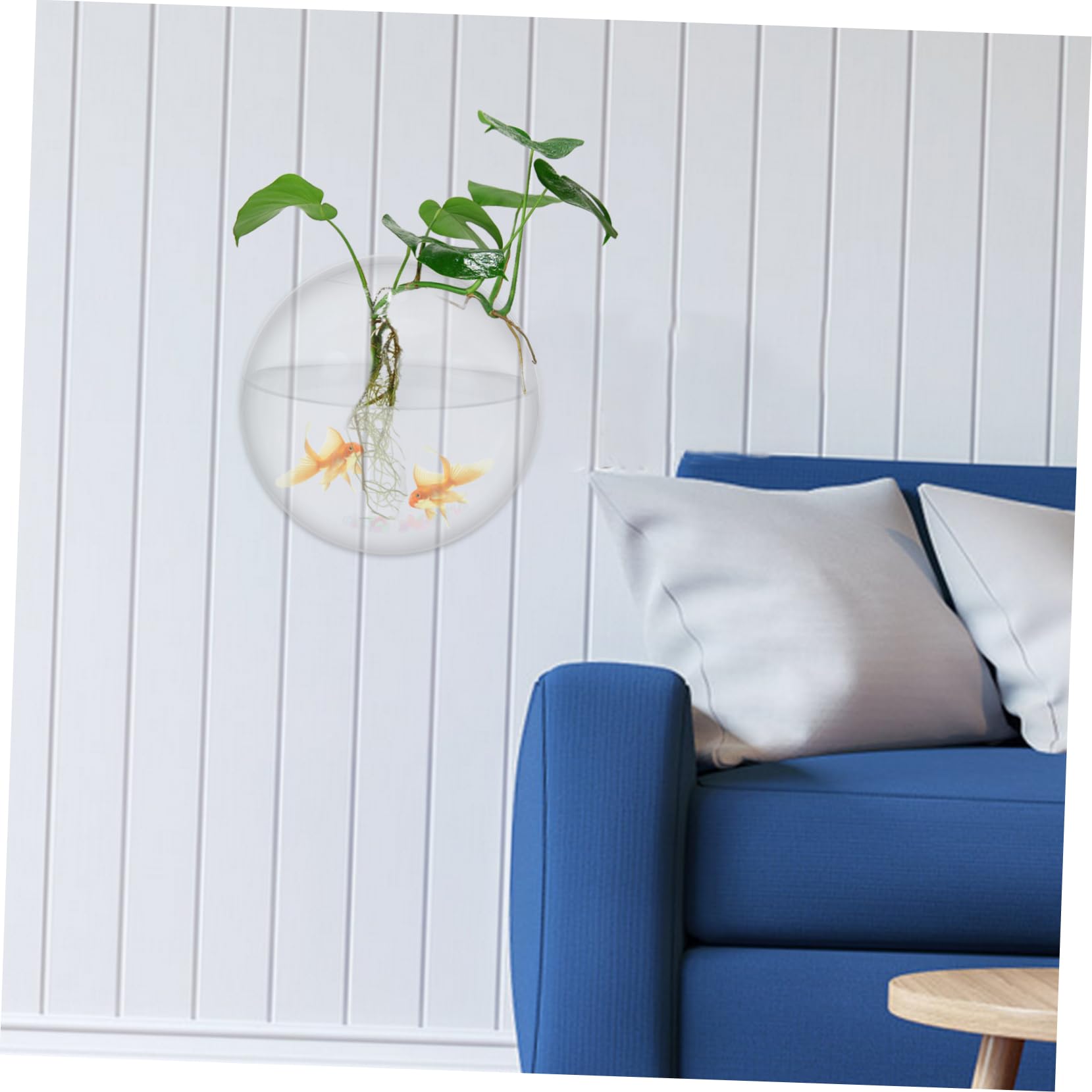 Aquarium Mural en Acrylique pour La Maison Peu Encombrant Diamètre De 23 Cm