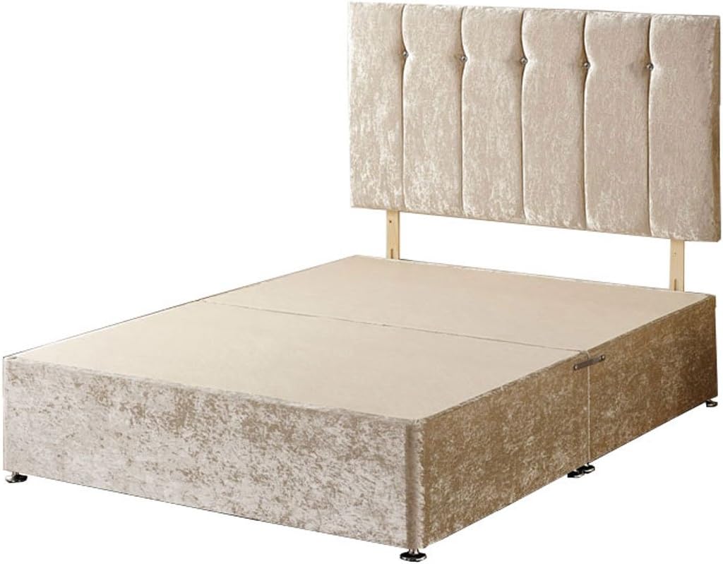 WINDSOR Divan, velvet, Cream, Super King