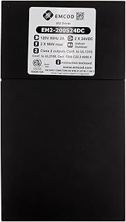 EMCOD LED Driver EM2-200S24DC, EM Multi Circuit Series, 200W, 2 X 24V DC