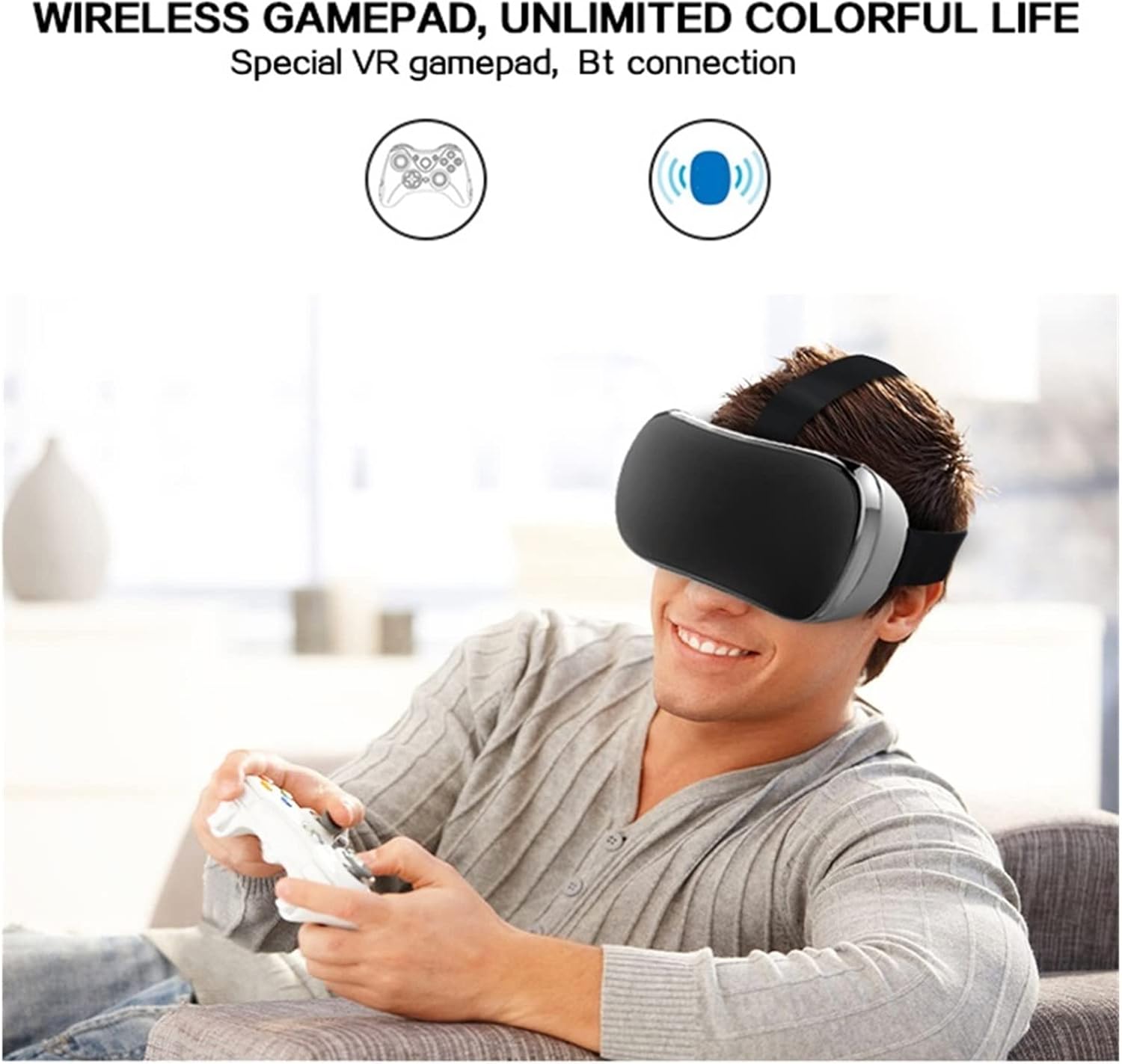 VR Glasses VR Glasses 5.5 "2K Display IMAX 3D Glasses WiFi VR Virtual Reality 3D Glasses (Color : 2K Black)