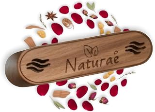 Wooden Car Air Freshener – Handcrafted Walnut, Eco-Friendly & Refillable Essential Oil Diffuser, Magnetic Vent Clip, Long-Lasting Scent, Made in USA (Rosey Desert)