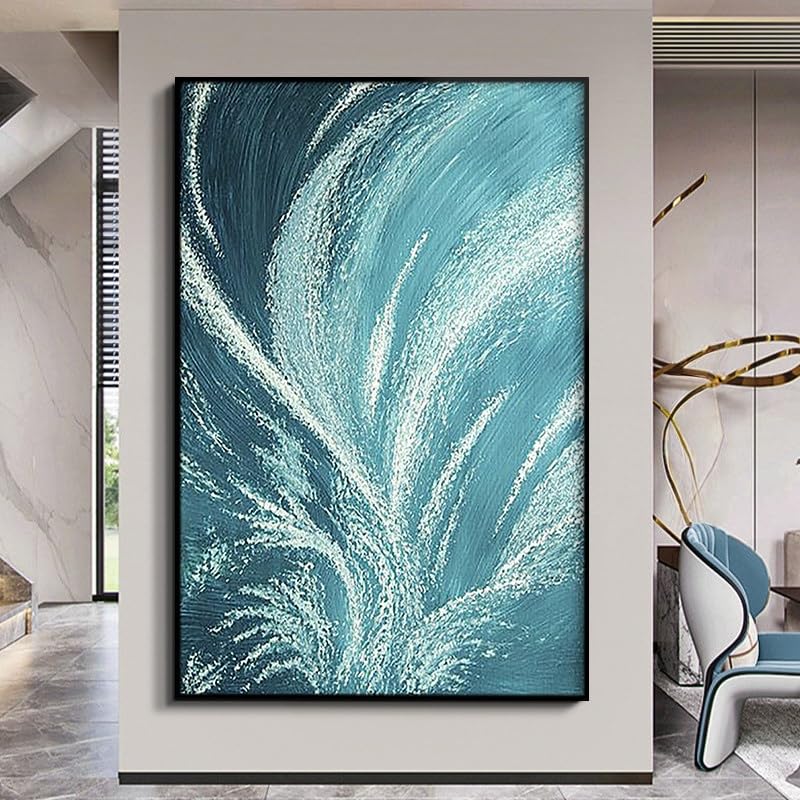 Peinture à l'huile vagues de la mer pour apaiser votre chambre