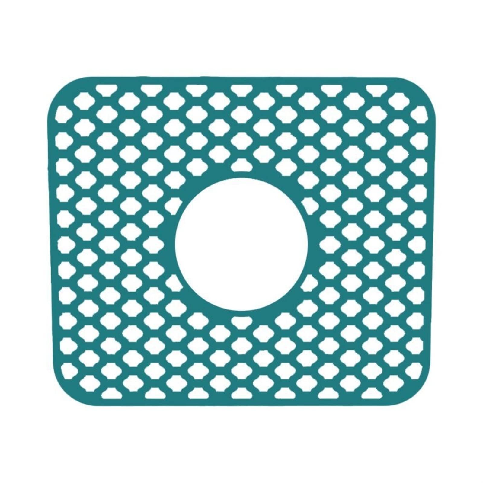 ZQFHSX Silicone Kitchen Sink Drainage pad, Grid Protector Mat Foldable Non-Slip Quick Dry Multicolor 34.5x29.5cm