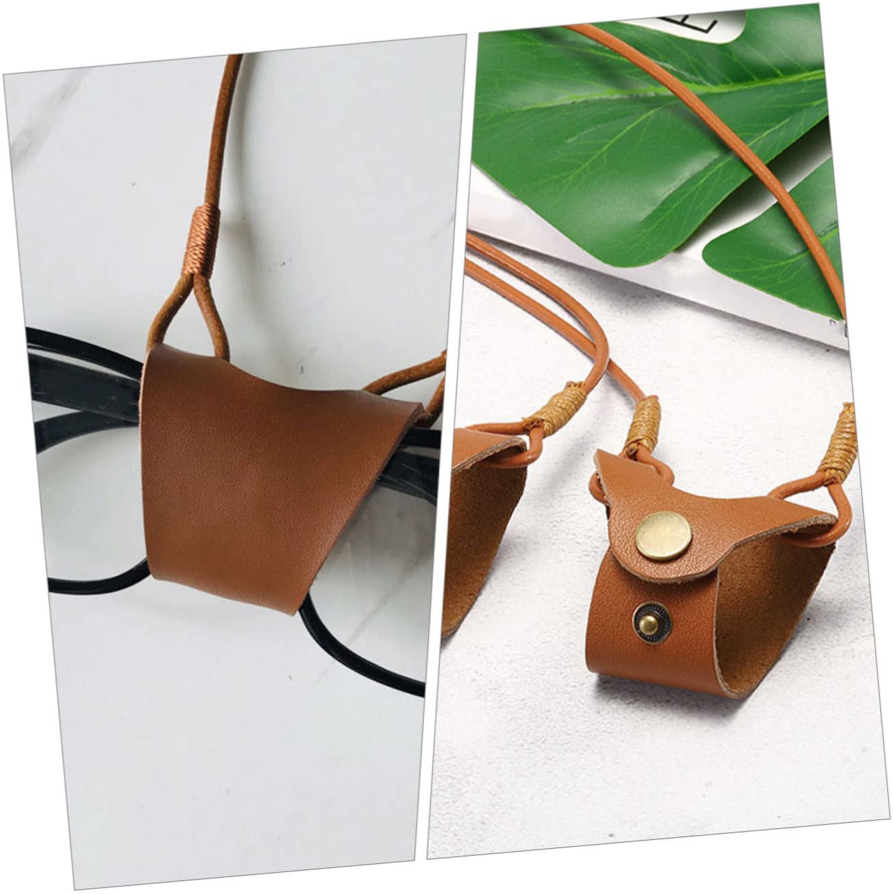 jojofuny 4 Pezzi Catena Universale Per Occhiali Da Sole Per Donna Portaocchiali Alla Moda Cordino in Similpelle Robusto E Confortevole