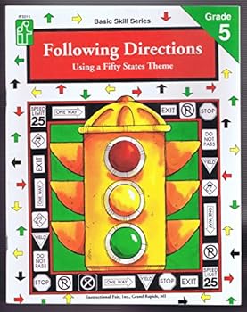 Follow Directions Using A Fifty States Theme