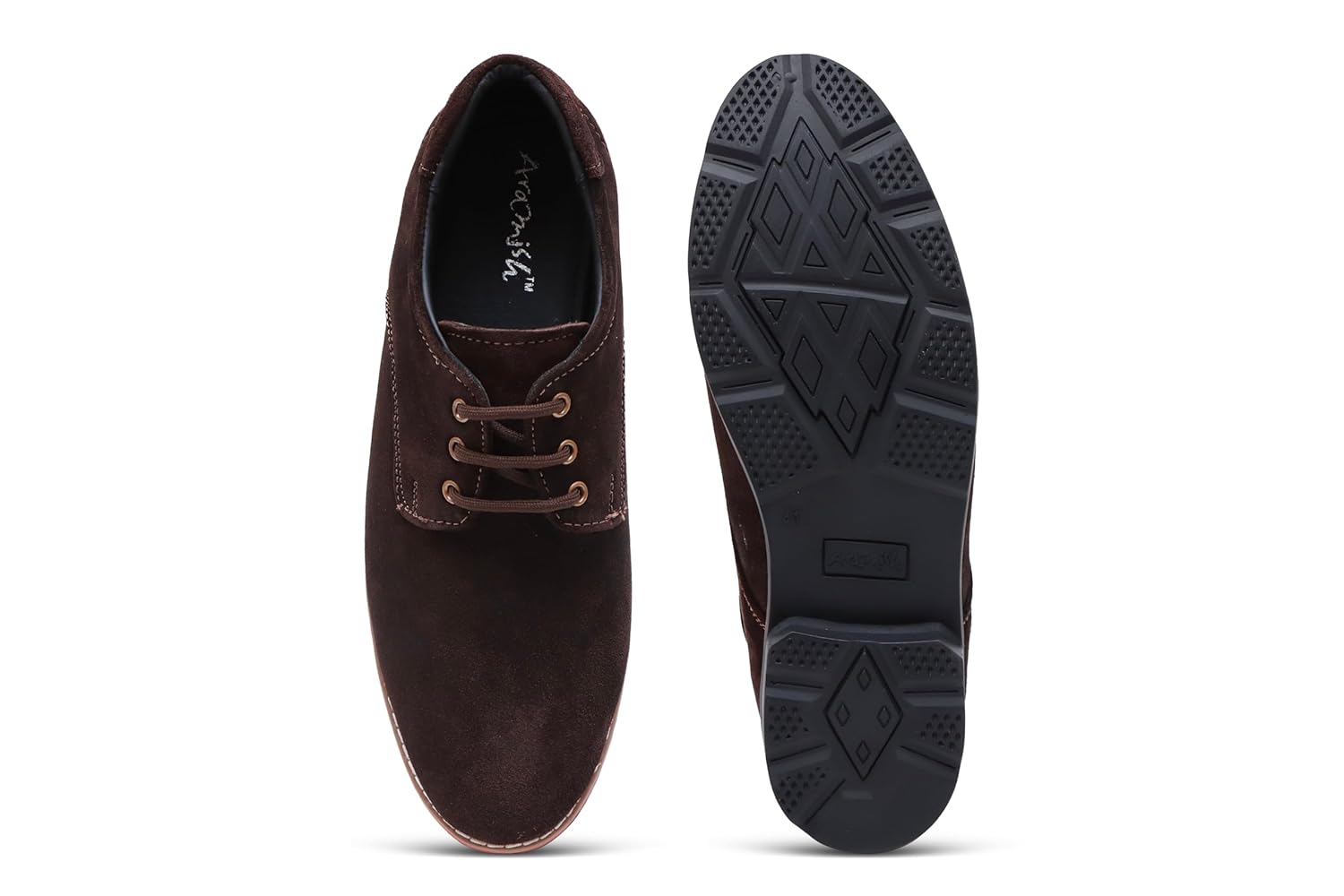 ARAMISH Suede Leather Lace Up Formal Shoes for Men 8 61RYQJkPrOL. SL1500