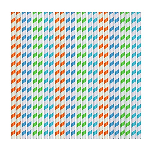 100 pitillos de papel ecológicos 26 cm miniatura 2