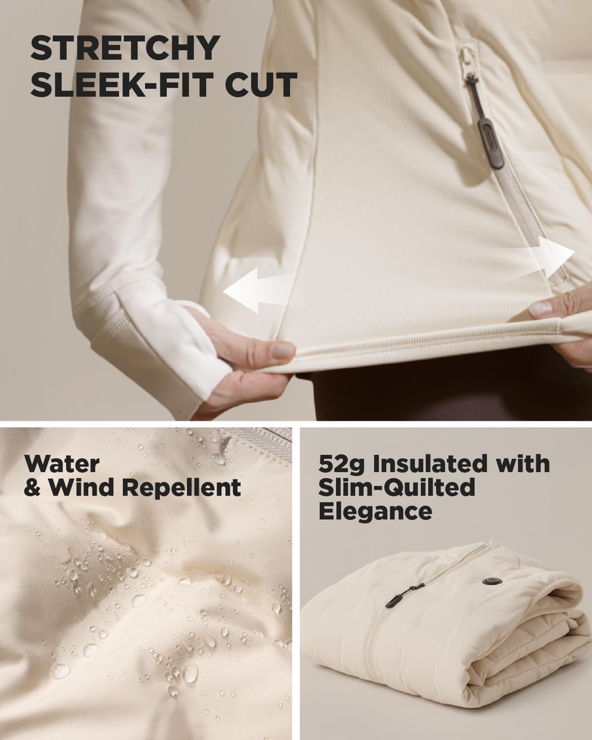 InoKraft Heated Vest Women, Lightweight Quilted Vest with Rechargable Battery Pack & USB-C Cable, Christmas Gifts for Women - Image 7