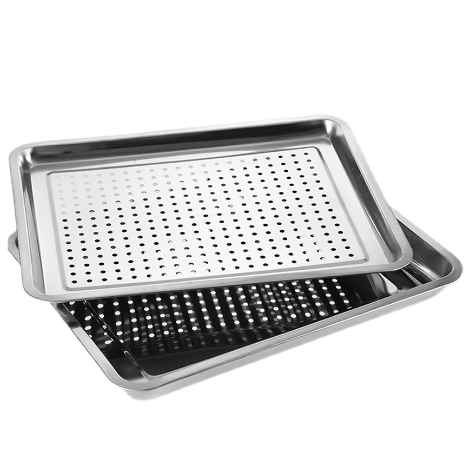 IvyLoutish Stainless Steel Drip Pan Water Tray - Versatile Drainage Tray for Kitchen Storage, Ideal for Holding Fruit and Tea