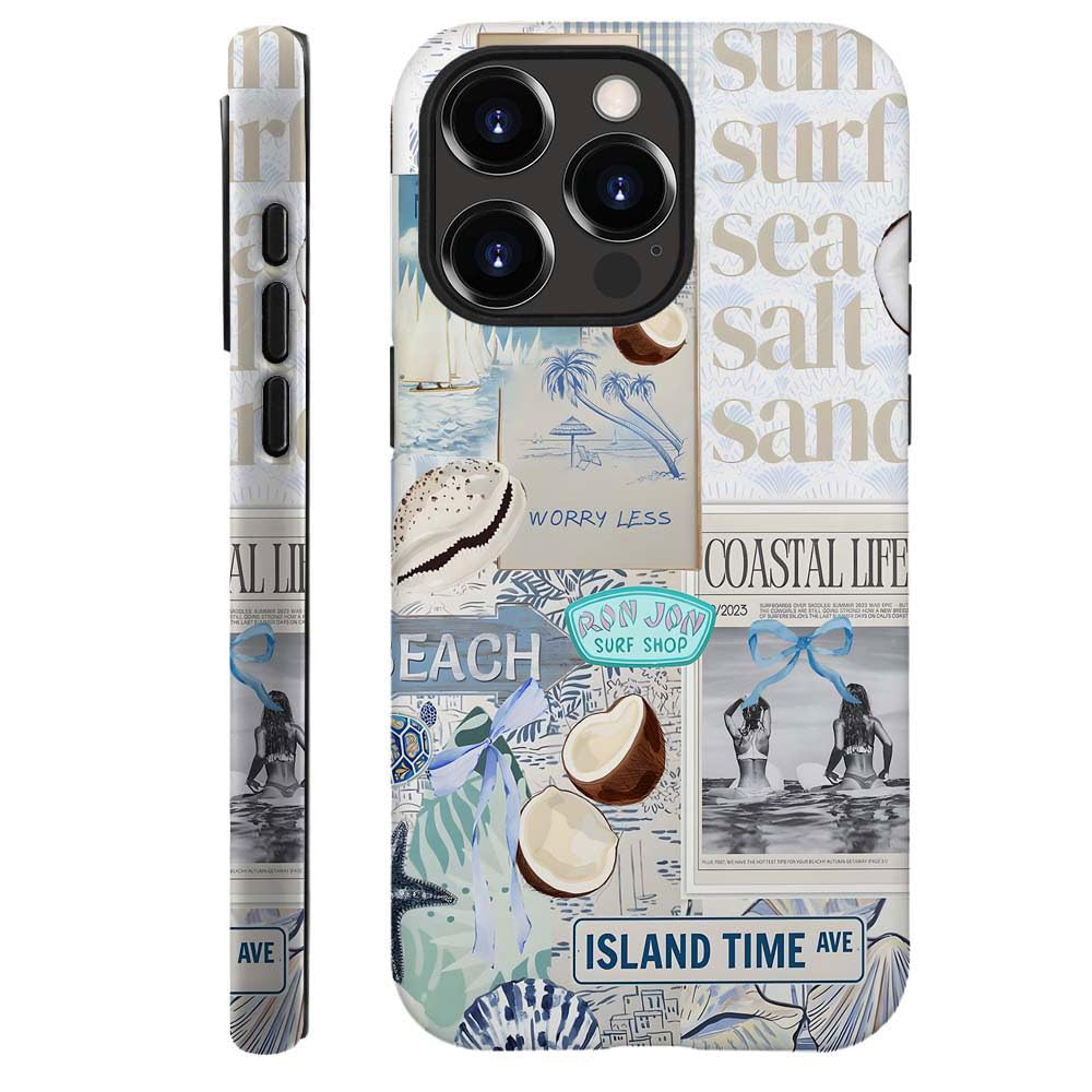 Generic Compatible with for iPhone 14 Pro Max,Beach Blue Collage Coast Cute Phone Case for Girl Women Boy Men,Scratch Resistant Shockproof Cover Case