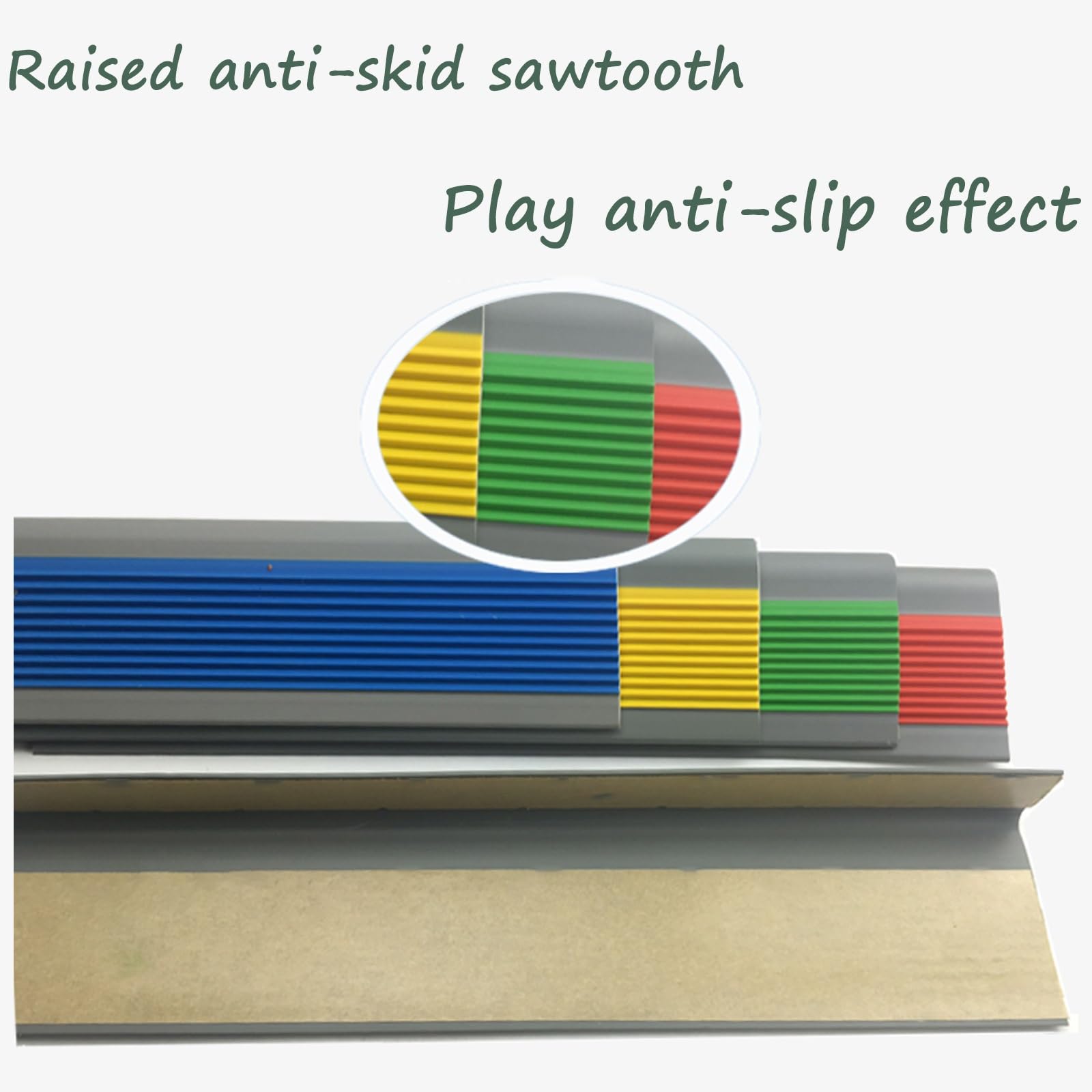 Strisce Antiscivolo A L Per Scale - PVC Autoadesivo, Impermeabile, Per Interni Ed Esterni