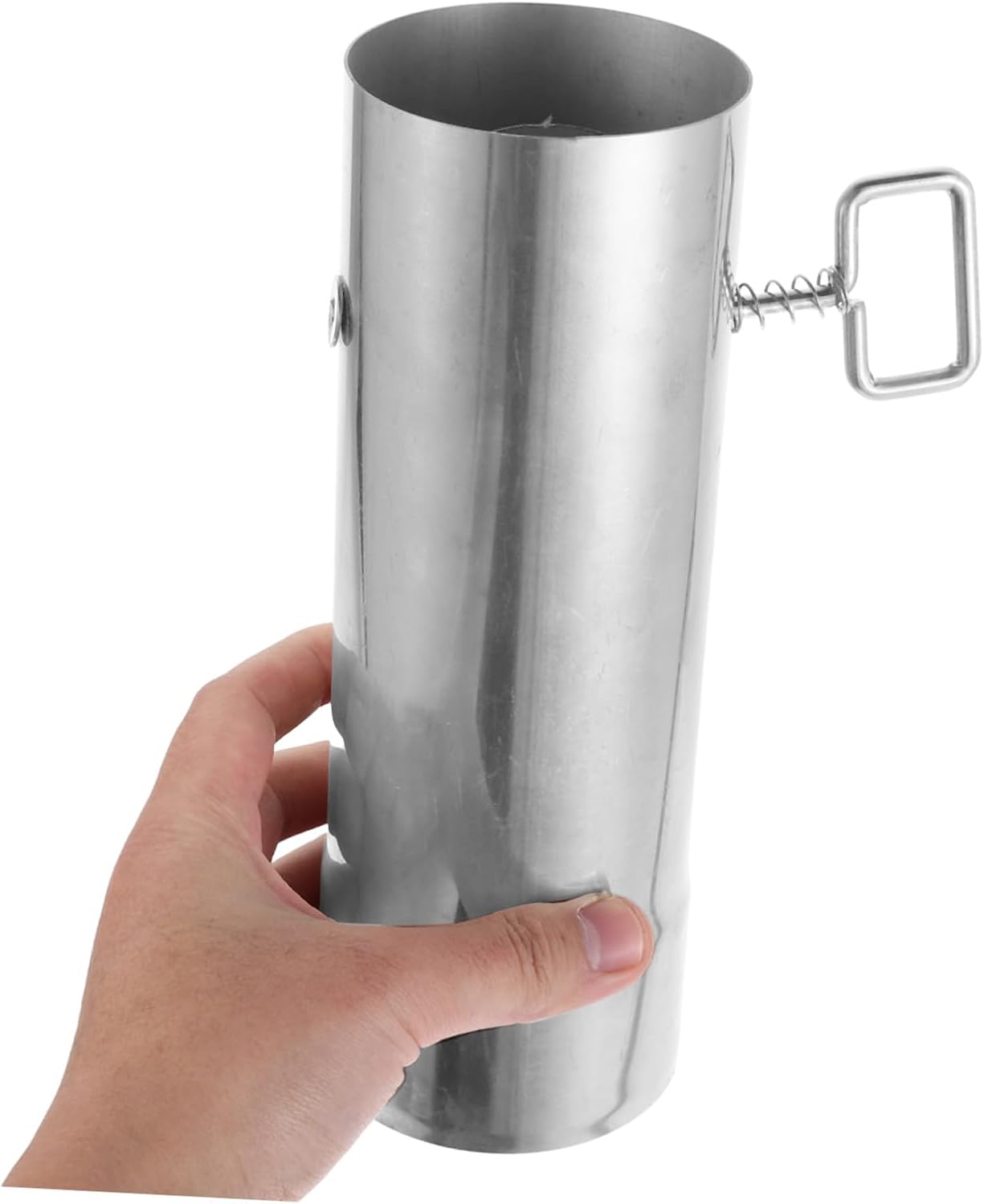 Stainless Steel Chimney Pipe with Damper Control, 3 Inch Silver Vent