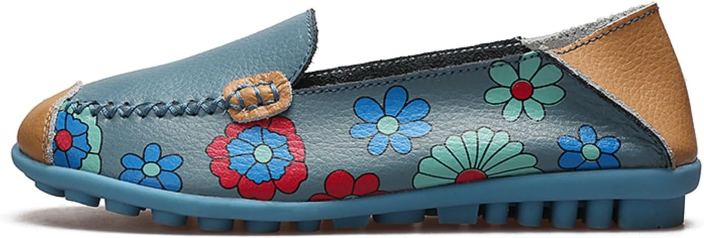 VenusCelia Women's Floral Comfort Walking Flat Loafer - Image 3