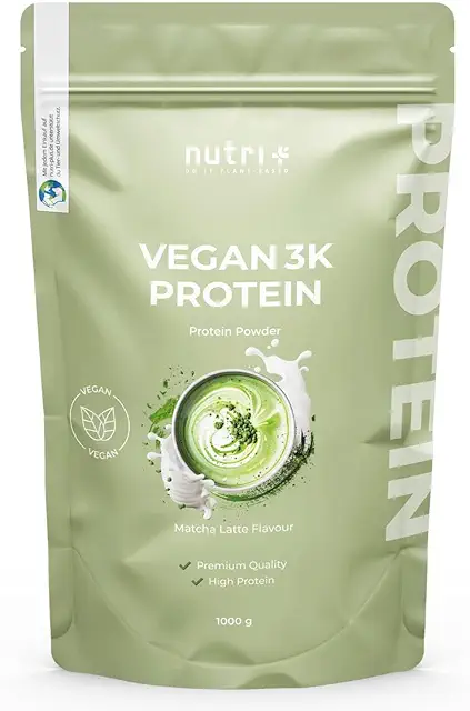 Veganes Proteinpulver Matcha Latte 1 kg - 76% Eiweiß, laktosefrei