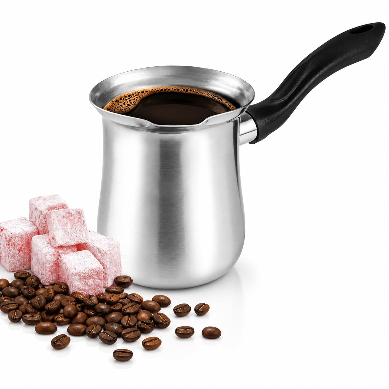 Amazon.com | DESTALYA Turkish Coffee Pot Stainless Steel | 10.14