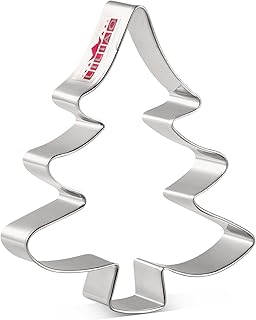 LILIAO Christmas Tree Cookie Cutter, 4.3 inches, Stainless Steel, by J.Cookies