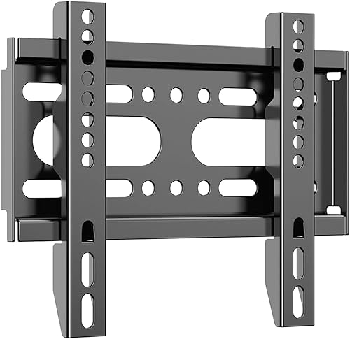 JXMTSPW Soporte de pared para monitor de pantalla de 14 a 42 pulgadas, soporte de TV de perfil bajo, soporte de pared plano fijo, capacidad de 55.1