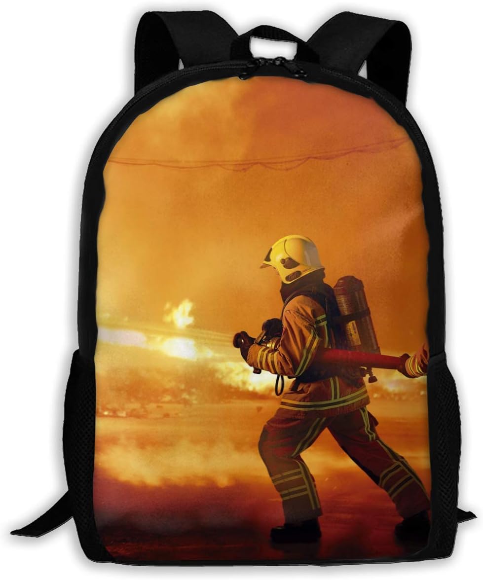 PengLi Firefighter Extinguishing Adult Outdoor Leisure Sports Backpack and School Backpack