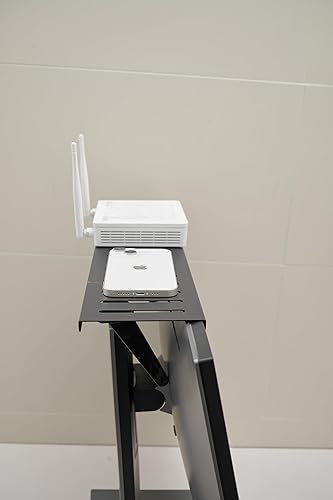 Miniatura 2 de 2 estantes para monitor de 15.7 pulgadas, estante superior para monitor de computadora de TV para dispositivos de transmisión de altavoces, soporte