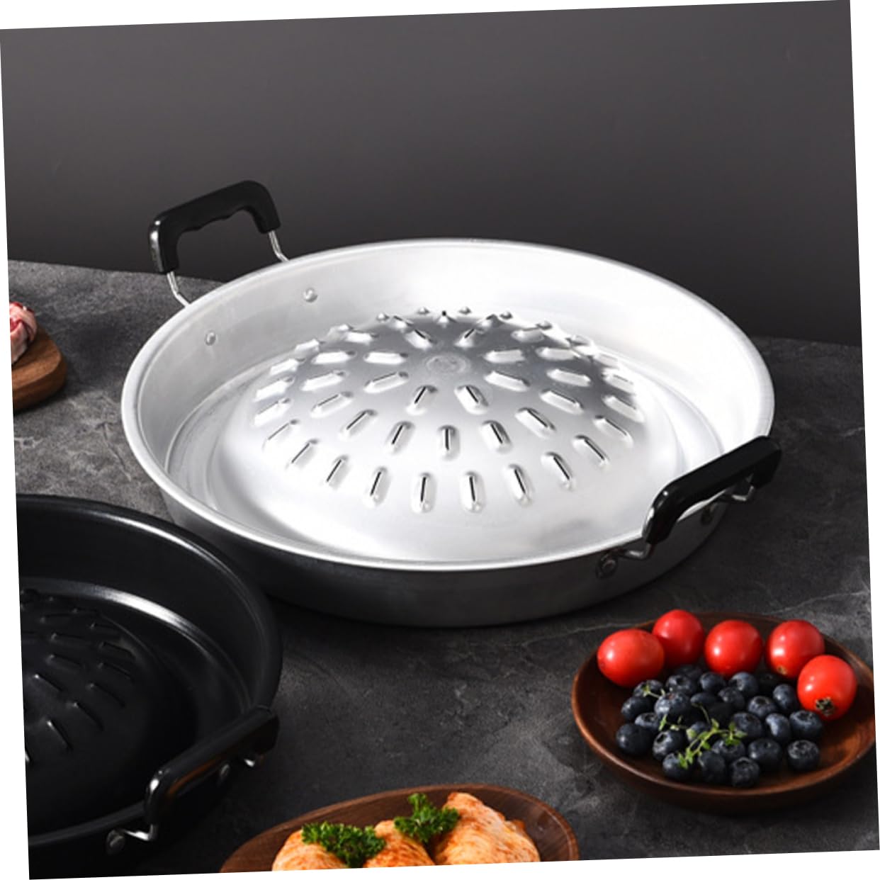 Couvercle plancha Le Marquier inox pour plancha inox