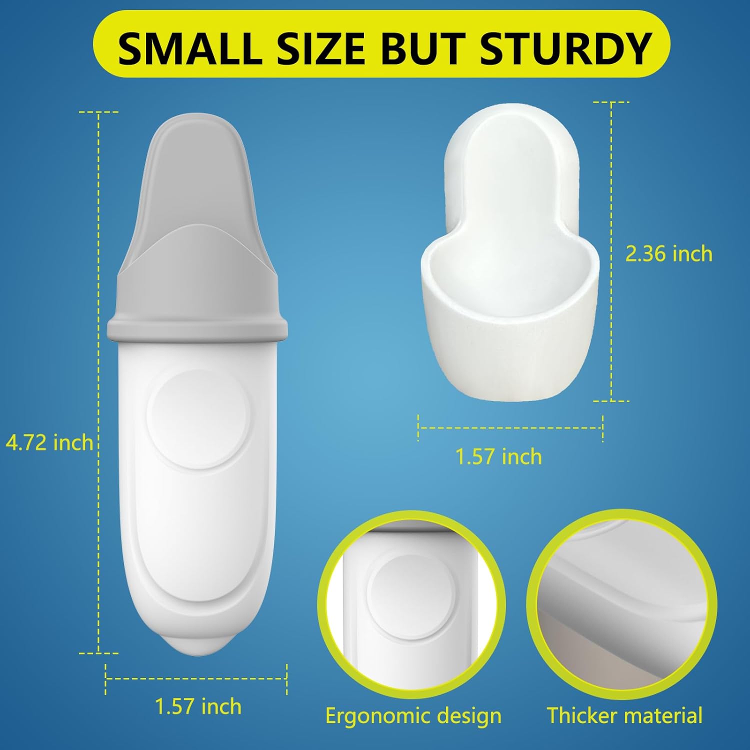 Toilet Seat Lifter Handle, [Innovative Structure] Toilet Lid Cover Lifter, Bathroom Restroom Gadgets Accessories for Home Hotel Office, Avoid Touching（Grey,2Pack)
