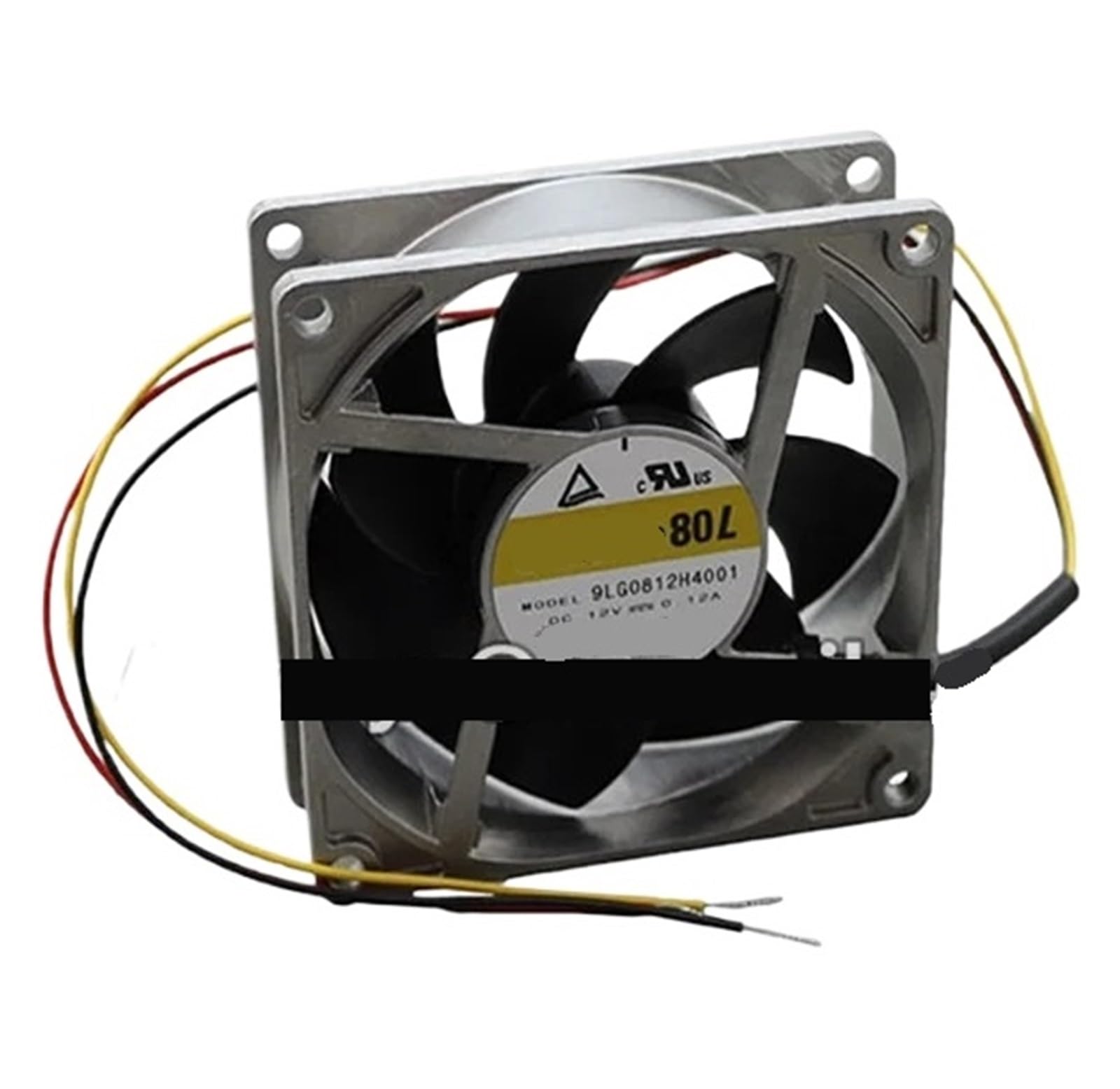 Lzikkgki One Color 9Lg0812h4001 12Vdc Fan 80X80x25mm 1.44W 3Wire 3700Rpm