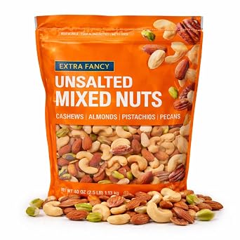 Mixed Nut Cashew Almond Pistachio Pecan UNsalted Extra Fancy 40 oz Bag