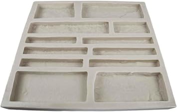 Veneer Stone Rubber Mold for Concrete or Plaster, EZ Stack Flats, 22.75x20.5, Version 1, Recycled Material