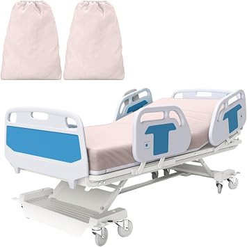 2 Pack Bariatric Hospital Bed Sheet 42"x85"x14" Deep Pocket Fitted Sheets for Oversized Medical & Bariatric Mattresses - Soft 2, Beige