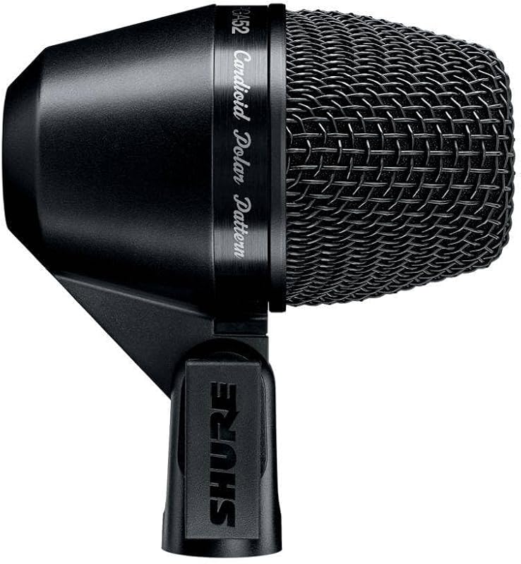 Shure PGA52 Dynamic Microphone - Swivel-Mount Kick-Drum with Cardioid Pick-up Pattern, No Cable (PGA52-LC)