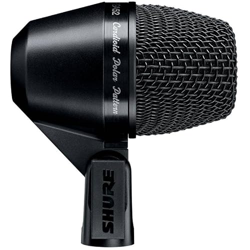 Shure PGA52 Dynamic Microphone - with Cardioid Pick-up Pattern, Swivel-Mount Dynamic Kick-Drum Microphone (PGA52-XLR)