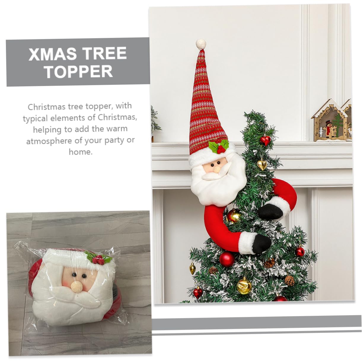 Stern Weihnachtsbaumspitze Glatt Und Langlebig Verformt Sich Nicht Leicht Für Weihnachtsbaum-Dekoration Schafft Festliche Atmosphäre Für Party Oder Zuhause